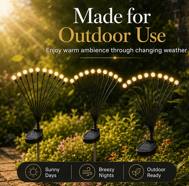 SolaBloom made for outdoor use in all weather