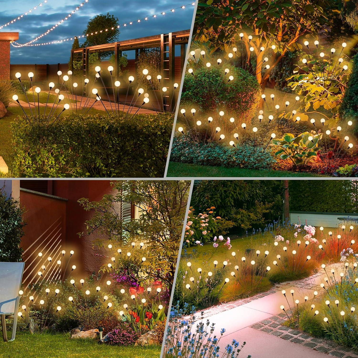 SolaBloom garden stake lights detail
