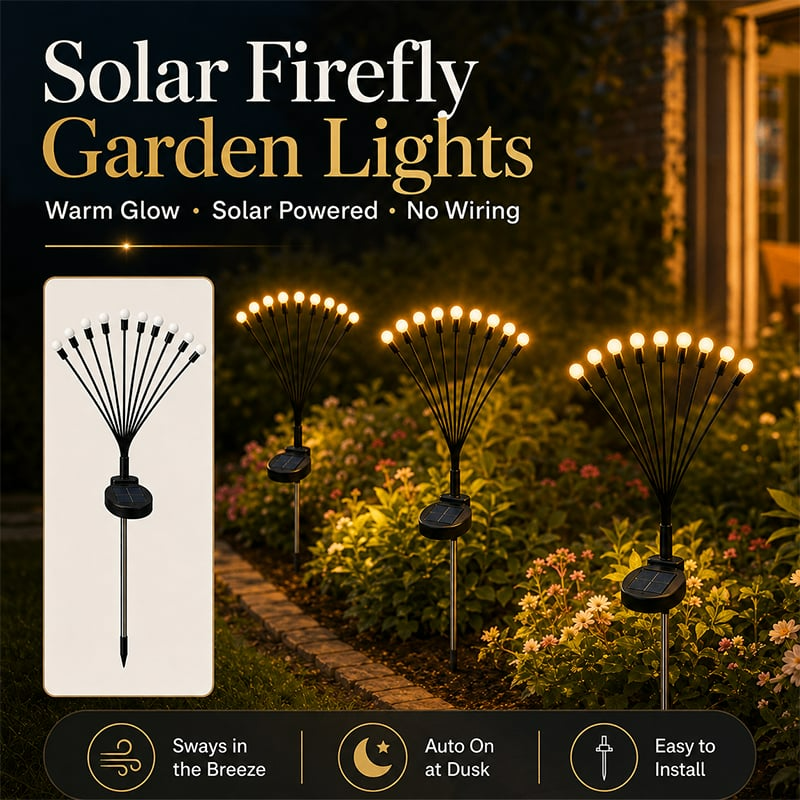 SolaBloom lights in flower bed