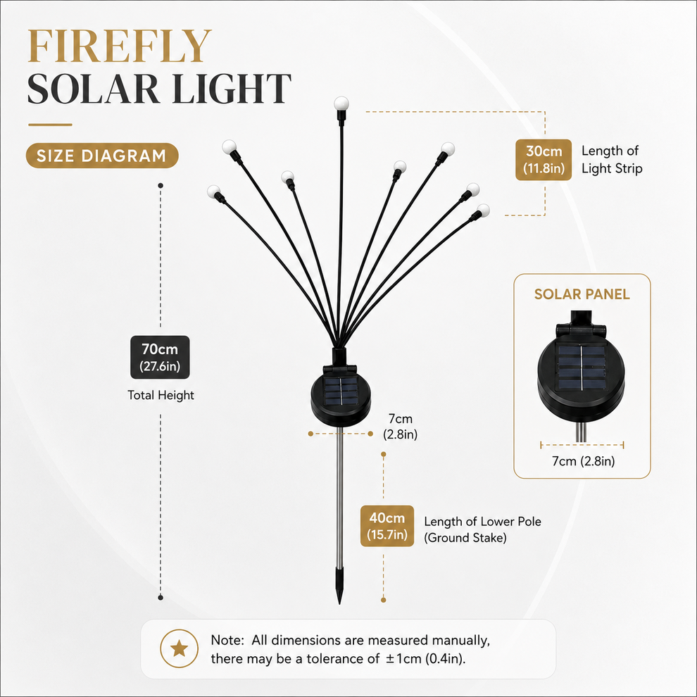 SolaBloom™ Solar Firefly Garden Stake Lights